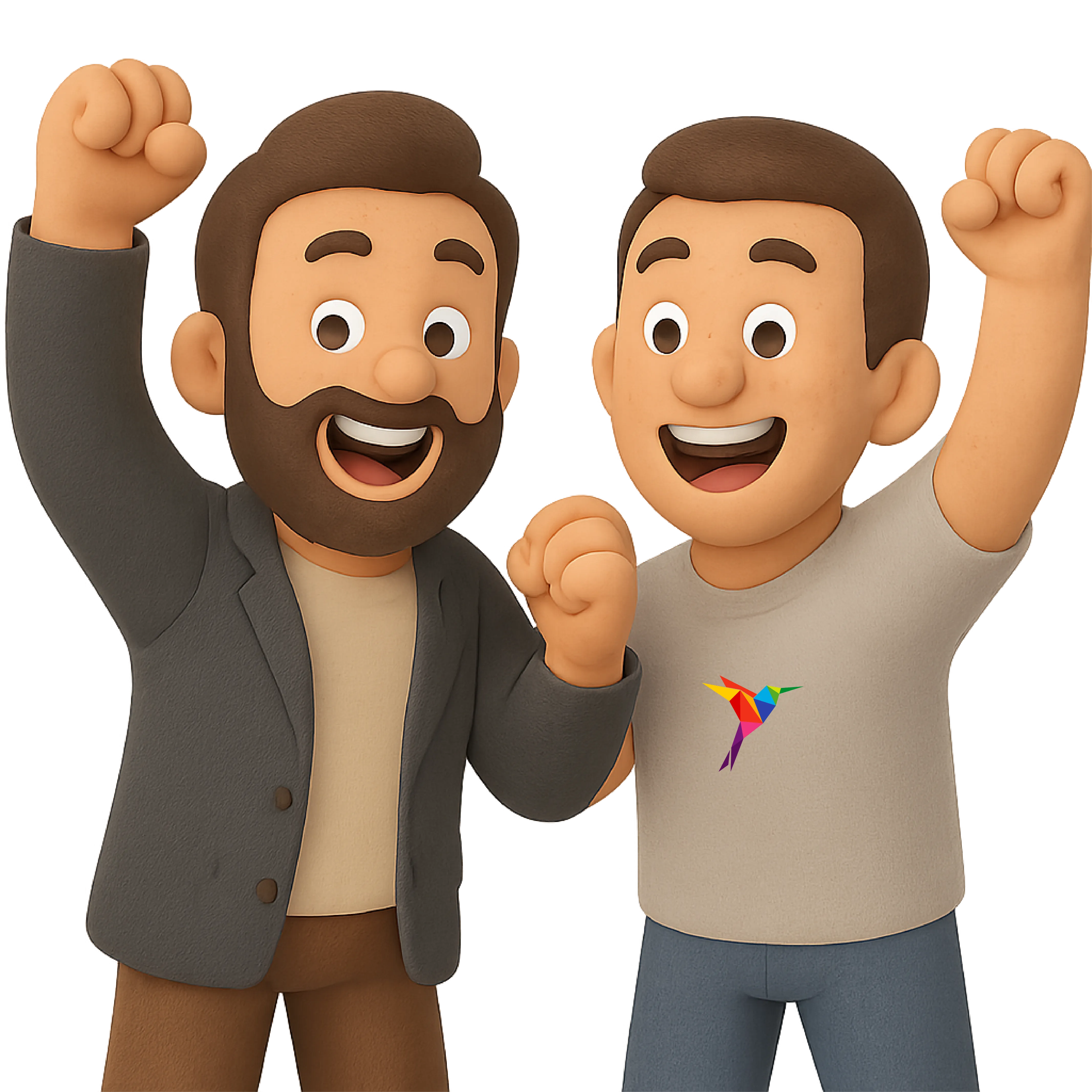 Claim Mosaic team cheering for successful public adjuster software